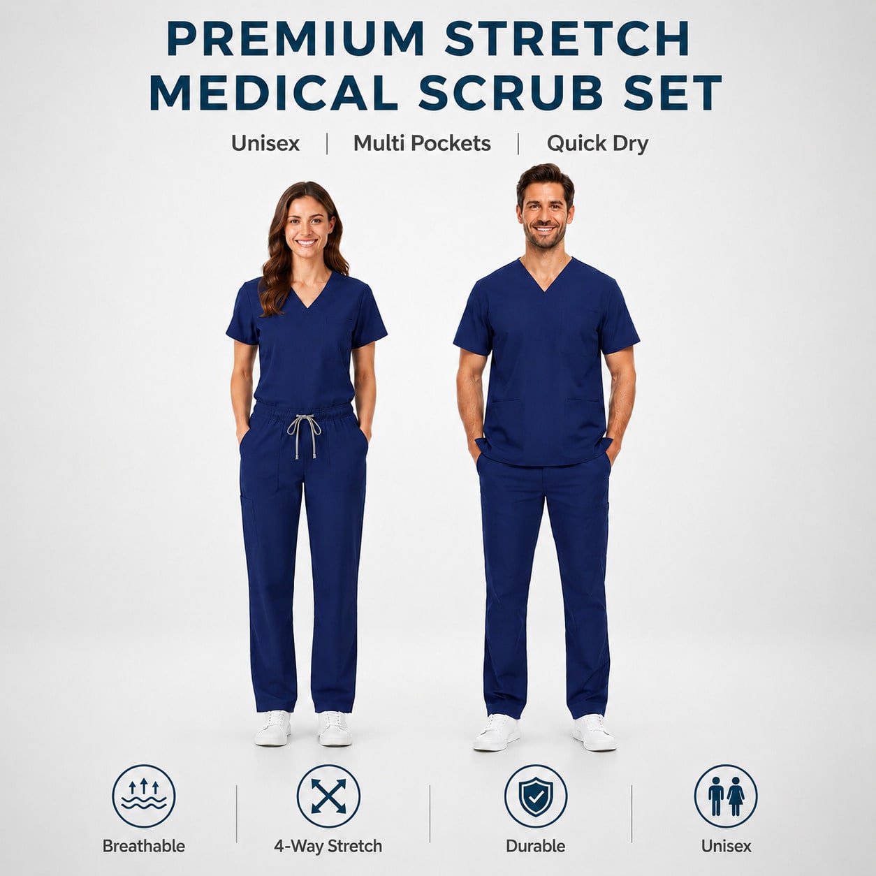 Medical Lab Uniform - Seragam Kesehatan Unisex Pria Wanita Pakaian