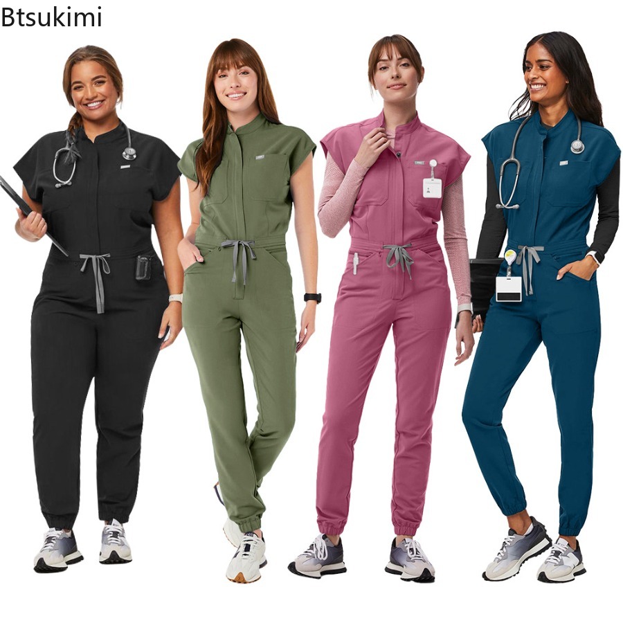 Jumpsuit Ritsleting Modis Sera - Medical Lab Uniform ulasan dan harga
