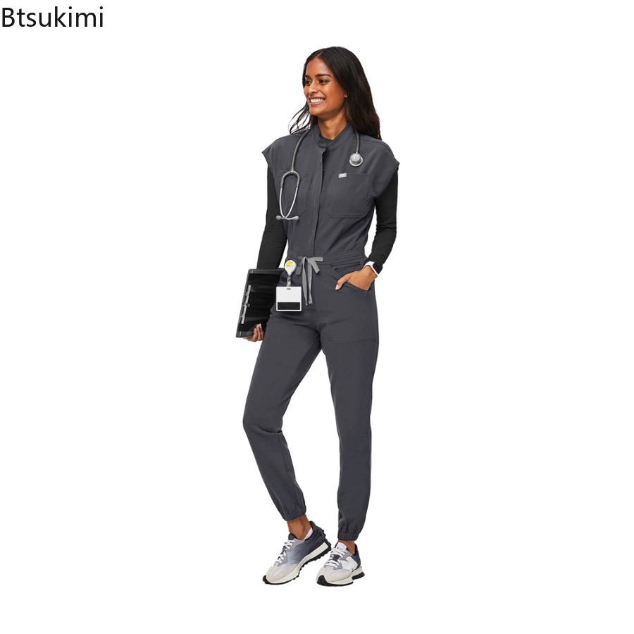 Jumpsuit Ritsleting Modis Sera - Medical Lab Uniform ulasan dan harga