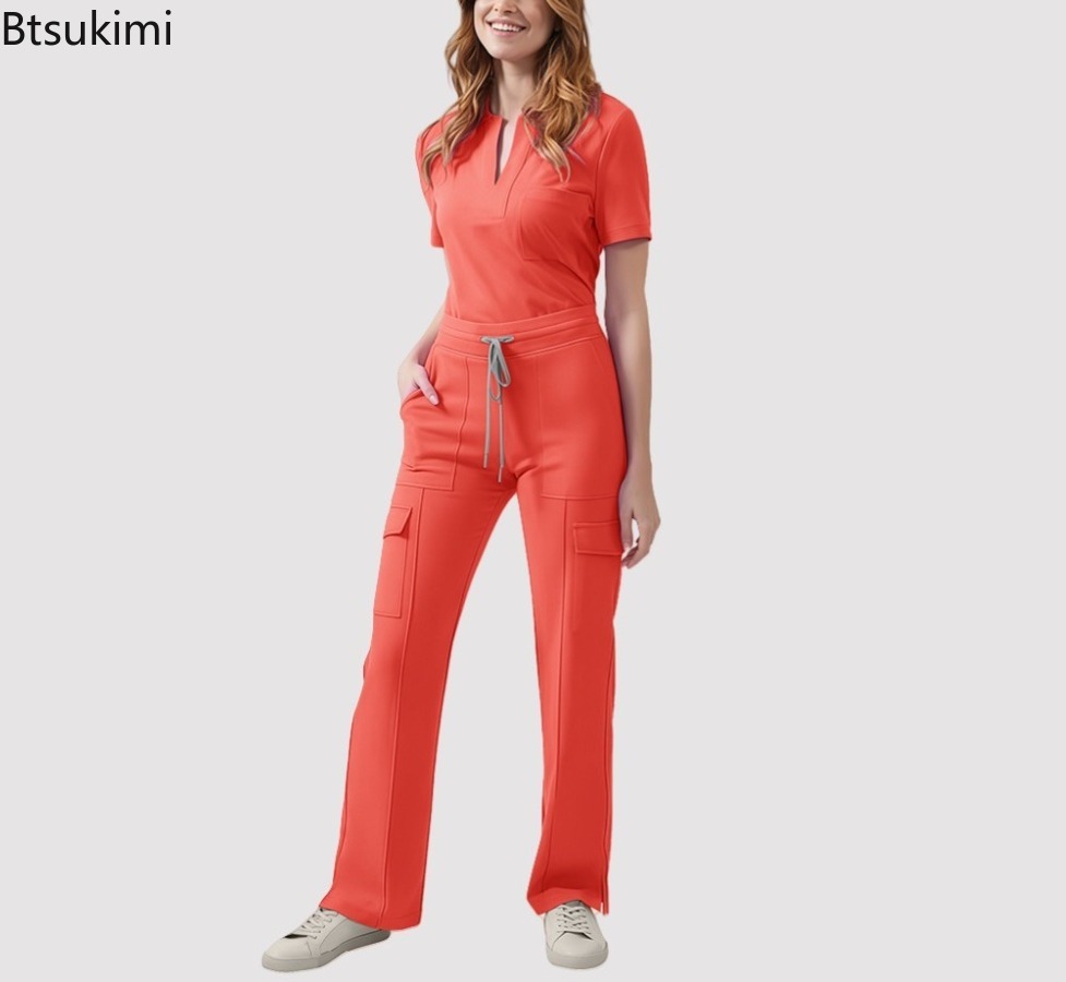 Seragam Scrub Medis Wanita Set - Medical Lab Uniform ulasan dan harga