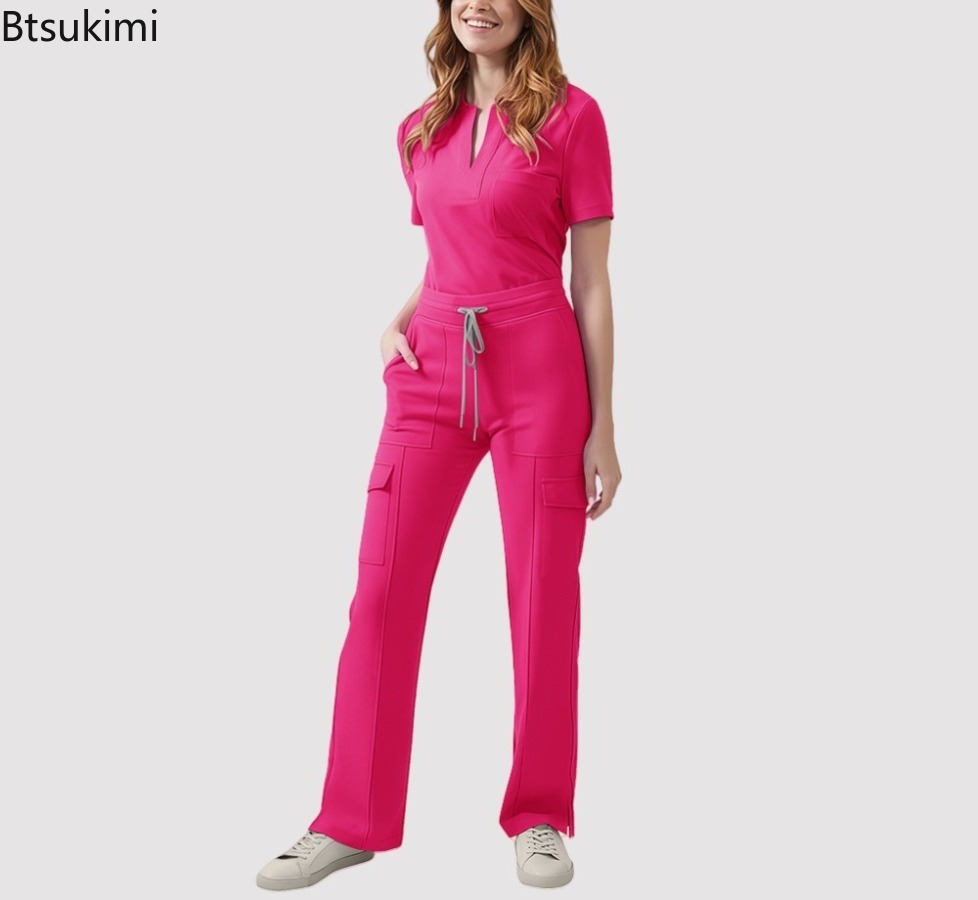Seragam Scrub Medis Wanita Set - Medical Lab Uniform ulasan dan harga