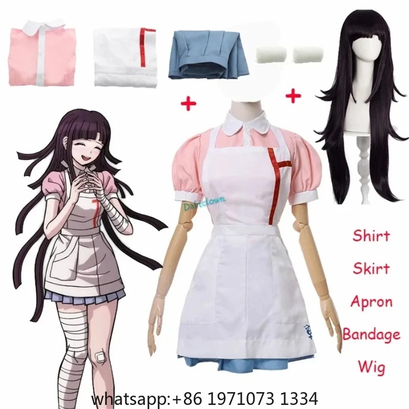 Pakaian Cosplay Danganronpa Mi - Medical Lab Uniform ulasan dan harga