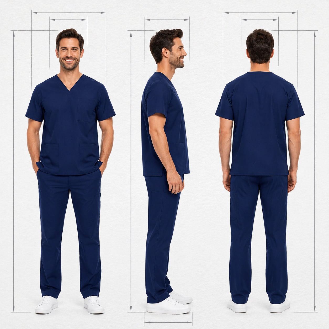 Seragam Kesehatan Unisex Pria  - Medical Lab Uniform ulasan dan harga